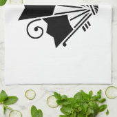 Butterfly-shaped fans (Ageha) Geschirrtuch (Gefaltet)