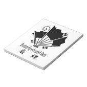 Butterfly-shaped fans notizblock (Rotiert)