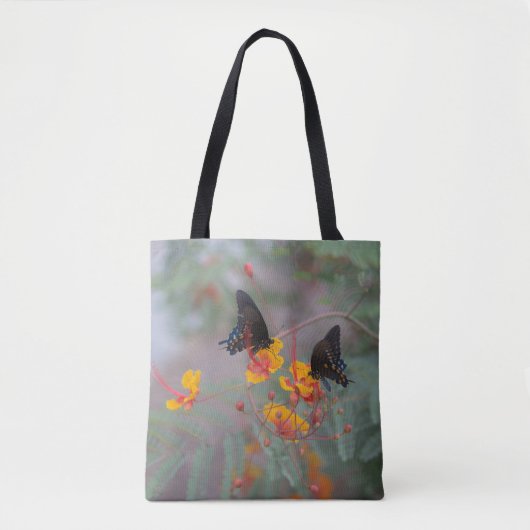 Butterfly Shopping Bag - Zwei Schmetterlingsgarten Tasche (Vorderseite)