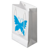 Butterfly-Silhouette Kleine Geschenktüte (Vorderseite Schrägansicht)