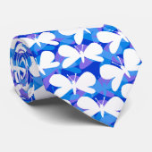 Butterfly-Silhouetten - White Shadows v3 Krawatte (Gerollt)