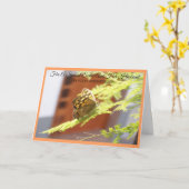 Butterfly Sister Husband Personalisierter Jahresta Karte (Gelbe Blume)