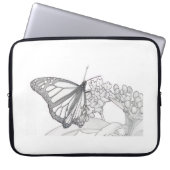 Butterfly Sketch Laptopschutzhülle (Vorderseite)