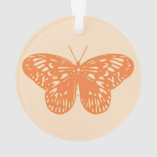 Butterfly-Skizze, Korallenorange Ornament