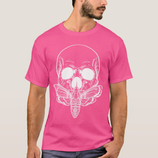 Butterfly Skull Gothic Moth Punk Rock Skeleton Hor T-Shirt