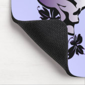 Butterfly Skull Lila Mousepad (Ecke)