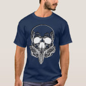 Butterfly Skull Moth Skeleton Goth Punk Rock Horro T-Shirt (Vorderseite)