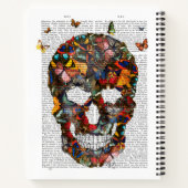 Butterfly Skull Notizblock (Rückseite)