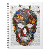 Butterfly Skull Notizblock (Vorderseite)