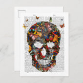 Butterfly Skull Postkarte (Vorne/Hinten)