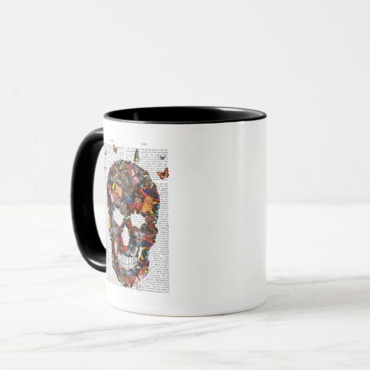 Butterfly Skull Tasse (Vorderseite Links)