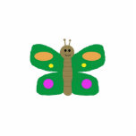 Butterfly-Skulptur Fotoskulptur Magnet<br><div class="desc">Ein hübscher,  farbenfroher Schmetterling.</div>