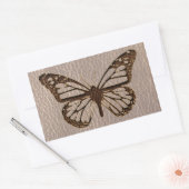 Butterfly Soft mit Leder-Look Rechteckiger Aufkleber (Umschlag)