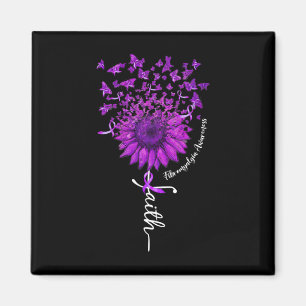 Butterfly Sonnenblume Fibromyalgie Bewusstsein 1 Magnet