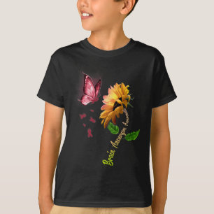 Butterfly Sonnenblume Hirnaneurysma Bewusstsein 1 T-Shirt