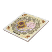 Butterfly Sonnenblume Mama Fliese (Seite)