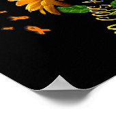 Butterfly Sonnenblume RSD CRPS Bewusstsein 1 Poster (Ecke)