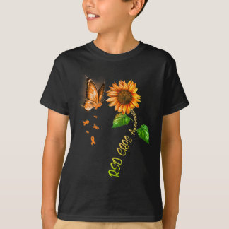 Butterfly Sonnenblume Rsd Crps Bewusstsein T-Shirt