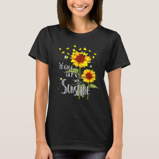 Butterfly Sonnenblume Sie sind mein Sonnenschein T-Shirt