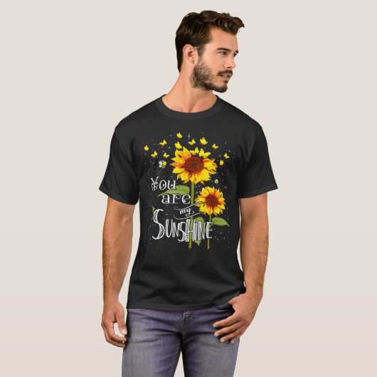 Butterfly Sonnenblume Sie sind mein Sonnenschein T-Shirt (Vorne ganz)