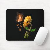 Butterfly Sonnenblumen CRPS-Bewusstsein Mousepad (Mit Mouse)