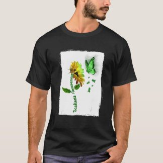 Butterfly Sonnenblumen Scoliose Bewusstsein für Mä T-Shirt