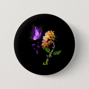 Butterfly Sonnenblumen-Turner-Syndrom Bewusstsein Button