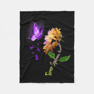 Butterfly Sonnenblumen-Turner-Syndrom Bewusstsein Fleecedecke
