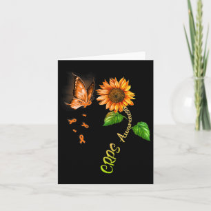 Butterfly Sonnenblumenkrebs Bewusstsein 1 Karte