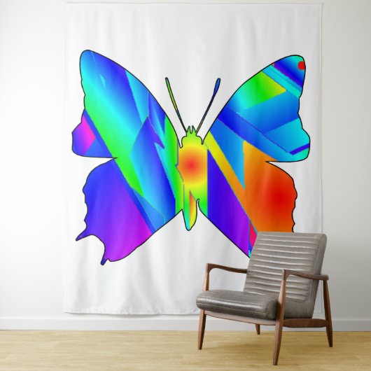 Butterfly-Sonnenuntergang Wandteppich (Beispiel)