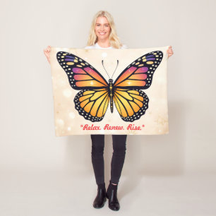 "Butterfly-Sparkle-Therapie" Fleecedecke