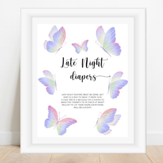 Butterfly \ Spätabendtauchspiel Poster