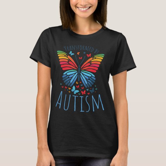 Butterfly Spectrum - Transformed by Autism T-Shirt (Vorderseite)