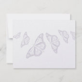 Butterfly Speichern Sie die Datumskarten Save The Date (Rückseite)