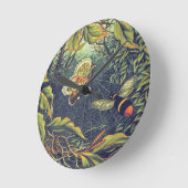 Butterfly-Spinnenne Vintager Garten Runde Wanduhr (Winkel)