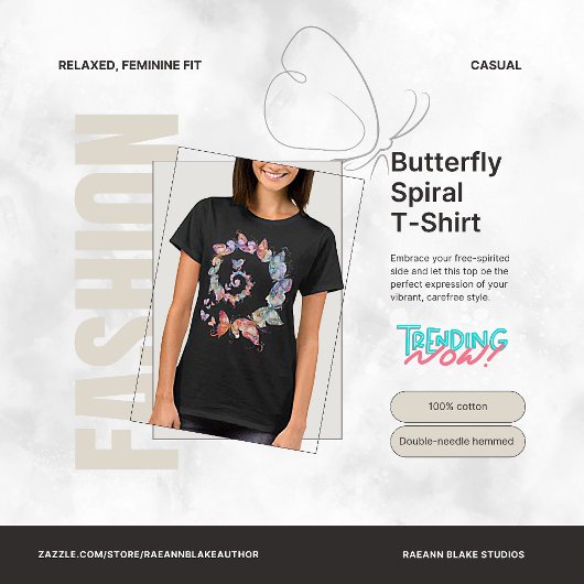 Butterfly Spiral T - Shirt
