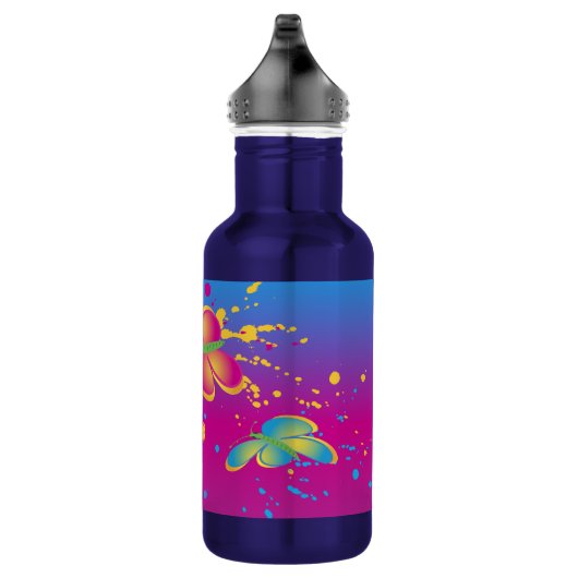 Butterfly Splash Edelstahlflasche (Rechts)