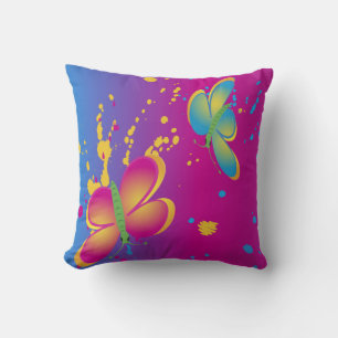 Butterfly Splash Kissen
