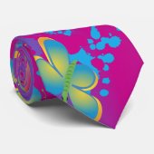 Butterfly Splash Krawatte (Gerollt)