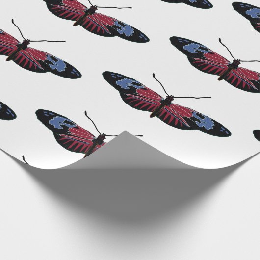 Butterfly Spring Art Geschenkpapier (Ecke)