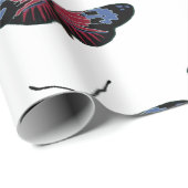 Butterfly Spring Art Geschenkpapier (Rolleneckpunkt)