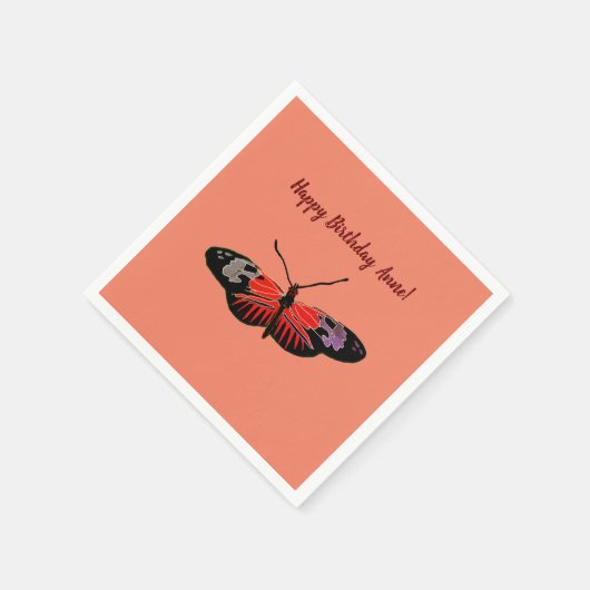 Butterfly Spring Art Serviette (Ecke)