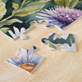 Butterfly Spring Meadow Wildflowers Watercolor Puzzle (Seite)