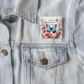 Butterfly Spring Sublimation-96280 Uhr Button (Beispiel)