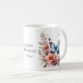 Butterfly Spring Sublimation-96280 Uhr Kaffeetasse (VorderseiteRechts)