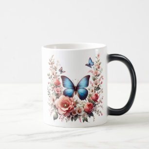 Butterfly Spring Sublimation-96280 Uhr Verwandlungstasse