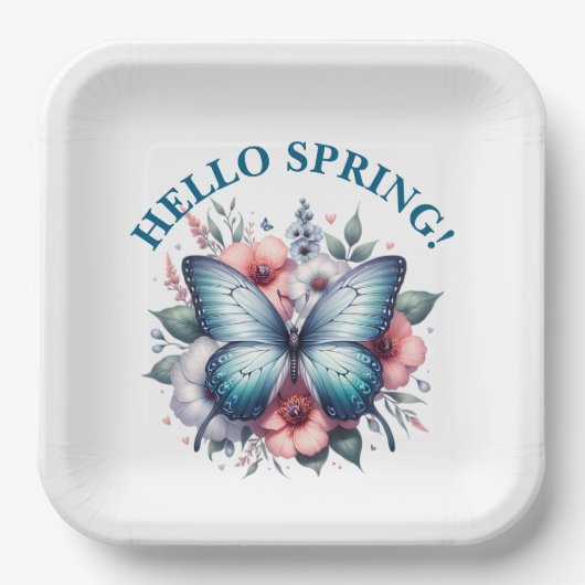 Butterfly Spring Sublimation-96282 Pappteller (Vorderseite)