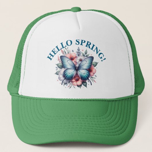 Butterfly Spring Sublimation-96282 Truckerkappe (Vorderseite)