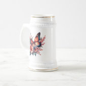 Butterfly Spring Sublimation-96284 Bierglas (Vorderseite Links)