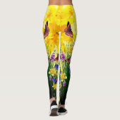 Butterfly Springtime-Blume Leggings (Rückseite)
